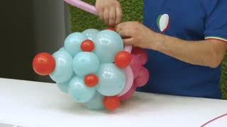 بادکنک آرایی به شکل کاپ کیک