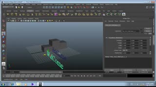 آموزش مایا ، ساختن سکوی قهرمانی و افزودن متن