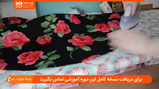 آموزش دوخت دامن کلوش کوتاه دخترانه