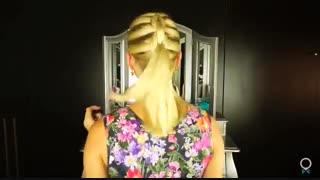 آموزش قدم به قدم بافت موی ساده در خانه