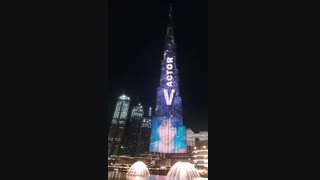 BTS V (Kim Taehyung)'s Birthday Production at the Burj Khalifa and Dubai Fountain