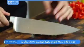 مواد لازم برای درست کردن سالاد کوسکوس با زیتون و گوجه و ....