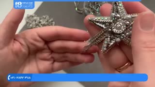 آموزش مراحل دوخت سنجاق سینه طرح ستاره