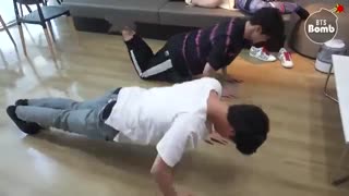 ورزش کردن کو ک و جین به کنار اخرش اون دختره با جیمین چی کار کرد))):