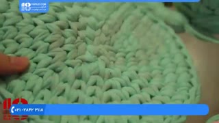 آموزش بافت سبد گرد _ تریکو بافی با قلاب