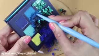 مخلوط خمیر کلی و اسلایم.