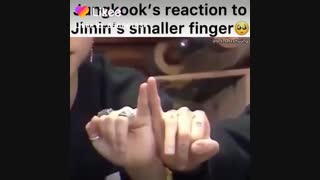 واکنش کوکی به انگشت جیمین