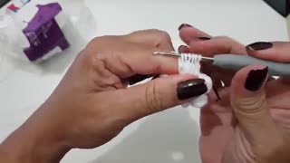 آموزش قلاب بافی گل شماره 10