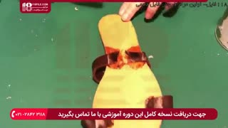 چگونگی دوخت صندل چرم زنانه مدل بیرونی