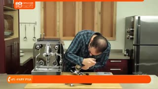 آموزش تنظیم دمای خروجی دستگاه اسپرسوساز