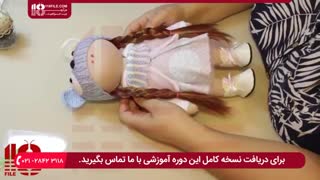 آموزش دوخت لباس برای عروسک روسی دخترانه