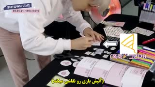 کلیپ ساخت تیکت برای لایو SMTOWN  با بکهیون و کای همراه با زیرنیوس فارسی چسبیده