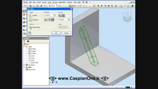 Autodesk Inventor Tutorial 2011 - 120 Rib