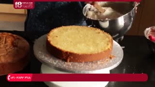 آموزش طرز پخت چیز کیک چند لایه برای جشن تولد