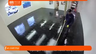 آموزش اجرای کفپوش اپوکسی طرح موزاییک