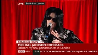 مصاحبه مایکل جکسون درباره تور This is it "این آخرش هست"۲۰۰۹