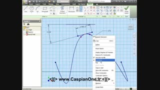 Autodesk Inventor Tutorial 2011 - 342 Spline Curvature II