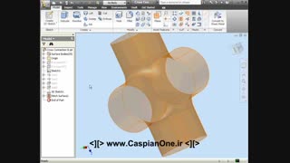 Autodesk Inventor Tutorial 2011 - 338 Cross Connection III