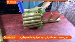آموزش ساخت آبنما طبقاتی با چوب بامبو