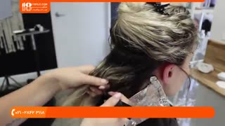 آموزش هایلایت و بالیاژ مو فر با فویل