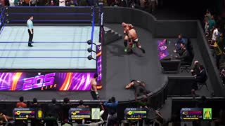 گیم پلی بازی 2k20 کشتی کج : THE ROCK VS JOHN CENA VS BATISTA VS ROMAN REIGNS