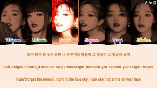 لیریک آهنگ moon از آلبوم i burn گروه Gidle