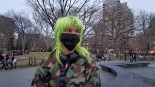 Eva (APPROACHED BY BEGGAR