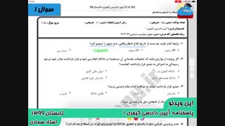 حل تشریحی سوالات پیام نور - ایین دادرسی کیفری  یک