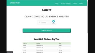 کسب لایت کوین رایگان از سایت litfaucet