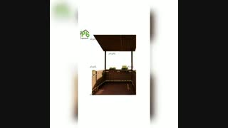 اجرای کاور و کف پوش چوب پلاست  یک تراس کوچک  توسط تیم اجرایی پالیزبام