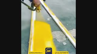 رنگ کف خیابون رو چطوری میزنن؟