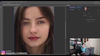 قابلیت دوم رتوش صورت در فتوشاپ 2021