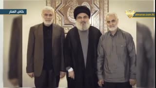 تصاویر منتشر نشده از آخرین دیدار علامه سید حسن نصرالله، حاج قاسم سلیمانی و حاج ابومهدی المهندس