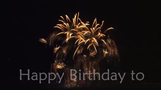 مراسم آتش بازی جشن تولد