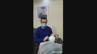 فیلم تزریق بوتاکس پیشانی