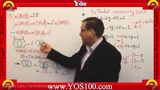 یوس ترکیه - حل سوالات استانبول دانشگاه استانبول