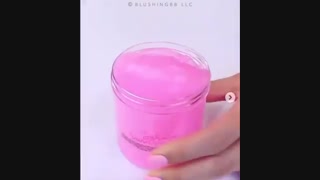 اسلایم گل صورتی ♡︎♥︎