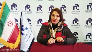 سخنرانی خانم دکتر مهری مهراد در بیمارستان جم