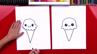 آموزش نقاشی بستنی_نقاشی برای کودکان