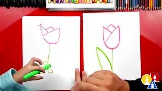 آموزش نقاشی گل_نقاشی برای کودکان