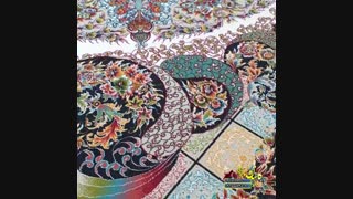 فرش 1000 شانه کاشان نقشه سناتور