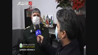 سقوط دو دختر جوان روی سقف خودروی پلیس در گرگان!