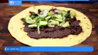 آموزش طرز پخت ساندویچ سبزیجات و گوشت