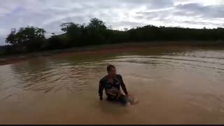 سید ماهی 100کیلویی در برکه