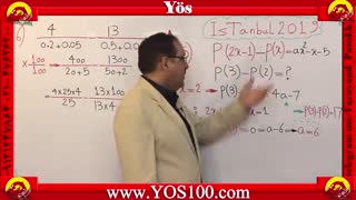 حل سوالات یوس 2019 دانشگاه استانبول قسمت3 استاد دربندی YOS100 com