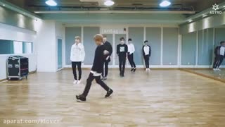 تمرین گروه کره ای astro برای موزیک ویدیو baby