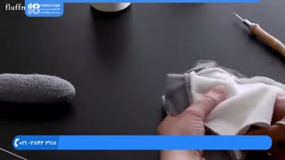 الگو دوخت عروسک خرس قطبی با پولیش