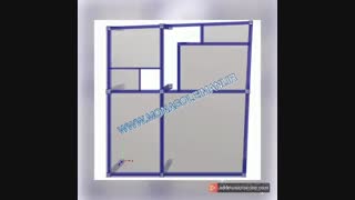 طرح اسکلت فلزی چهار سقف