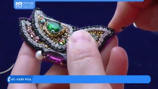 آموزش دوخت سنجاق سینه پروانه