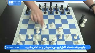 چگونگی حرکت دادن مهره وزیر در بازی شطرنج